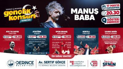 19 Mayıs Derince'de üç gün kutlanacak!