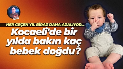 Her geçen yıl biraz daha azalıyor... Kocaeli'de bir yılda bakın kaç bebek doğdu?