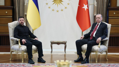 Cumhurbaşkanı Recep Tayyip Erdoğan, Volodimir Zelenskiy ile görüştü