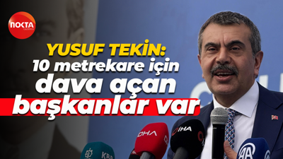 Yusuf Tekin: 10 metrekare pay için dava açan belediye başkanları var