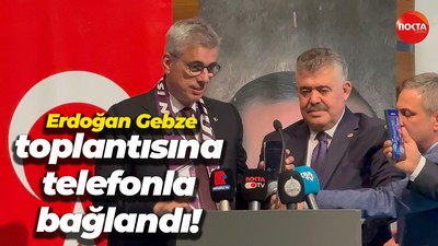 Cumhurbaşkanı Erdoğan Gebze toplantısına telefonla bağlandı!
