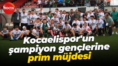 Kocaelispor'un şampiyon gençlerine prim müjdesi