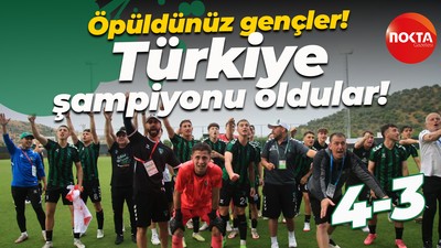 Öpüldünüz gençler! Türkiye şampiyonu oldular! “4-3”