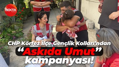 CHP Körfez İlçe Gençlik Kolları’ndan “Askıda Umut” kampanyası! Bayram öncesi harekete geçtiler