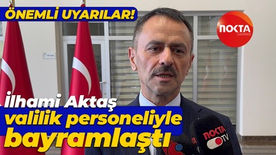 Kocaeli Valisi İlhami Aktaş valilik personeliyle bayramlaştı