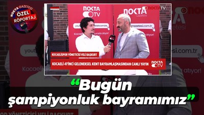 Kocaelispor yöneticisi Veli Başkurt; “Bugün şampiyonluk bayramımız”
