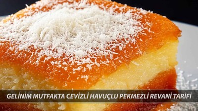 Gelinim Mutfakta Cevizli Havuçlu Pekmezli Revani Nasıl Yapılır? (13 Haziran 2025 Cuma)