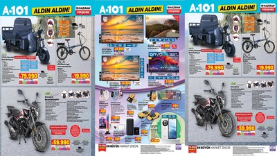 19 Haziran A101 Aktüel Ürünler Kataloğu Katlanabilir Elektrikli Bisiklet Reyona Geldi
