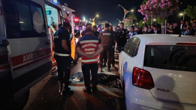 Çöp atmaya giden kadına çarpıp olay yerinden kaçtı