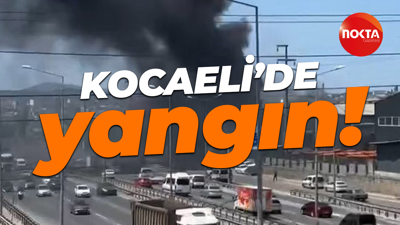 Kocaeli'de yangın: Döküm fabrikası alevlerin esiri oldu!