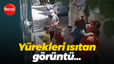 Yürekleri ısıtan görüntü...