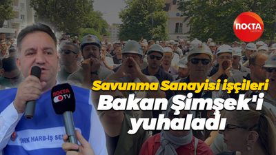 Savunma Sanayisi İşçileri Bakan Şimşek'i yuhaladı