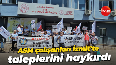 ASM çalışanları İzmit’te taleplerini haykırdı