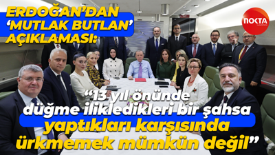 Erdoğan: 13 yıl önünde düğme ilikledikleri bir şahsa yaptıkları karşısında ürkmemek mümkün değil