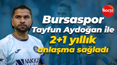 Bursaspor, Tayfun Aydoğan ile 2+1 yıllık anlaşma sağladı