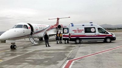 Ambulans uçak 7 yaşındaki çocuk için havalandı