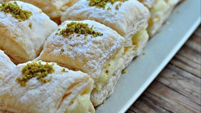 Gelinim Mutfakta Muhallebili Milföy Baklava Tarifi: Muhallebili Milföy Baklava Nasıl Yapılır?