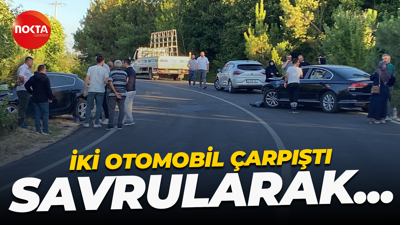 Kocaeli'de iki otomobil birbirine girdi
