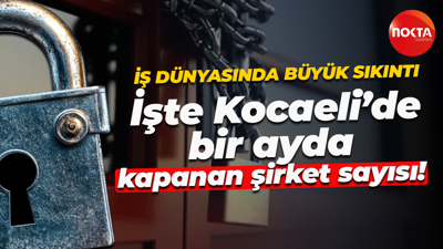 İş dünyasında büyük sıkıntı; İşte Kocaeli’de bir ayda kapanan şirket sayısı!