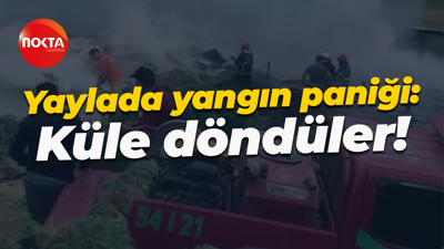 Yaylada yangın paniği: Küle döndüler!