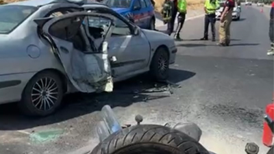 Otomobil ile motosiklet çarpıştı: Çok sayıda yaralı var!