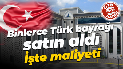 Kartepe Belediyesi binlerce Türk bayrağı satın aldı! İşte maliyeti