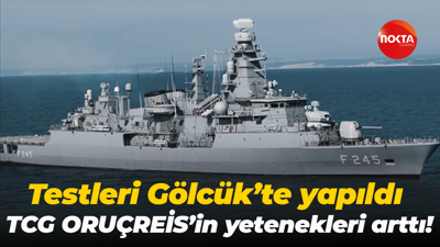 Testleri Gölcük’te yapıldı; TCG ORUÇREİS’in yetenekleri arttı!