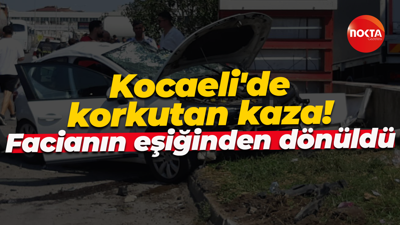 Kocaeli'de korkutan kaza! Akaryakıt istasyonunda facianın eşiğinden dönüldü