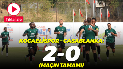 Kocaelispor – Casablanka: 2-0 (Maçın tamamı)