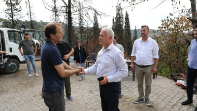 Ahmet Çalık'tan yangından etkilenen vatandaşa ziyaret