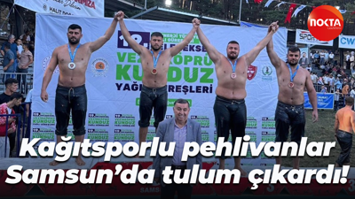 Kağıtsporlu pehlivanlar Samsun’da tulum çıkardı!