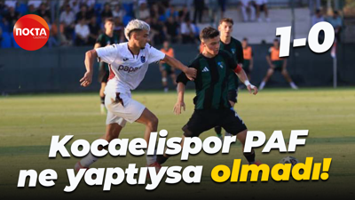 Kocaelispor PAF ne yaptıysa olmadı! “1-0”