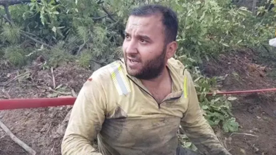 Alevlerden son anda kurtulan işçinin sorduğu ilk soru duygulandırdı