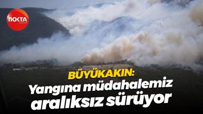 Tahir Büyükakın: Yangına müdahalemiz aralıksız sürüyor