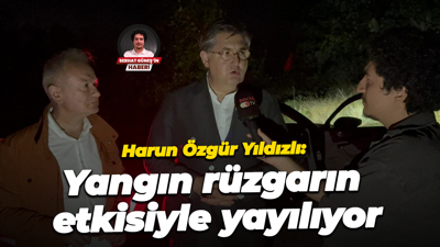 Harun Özgür Yıldızlı: Yangın rüzgarın etkisiyle yayılıyor