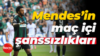 Kocaelispor'da Mendes’in maç içi şanssızlıkları