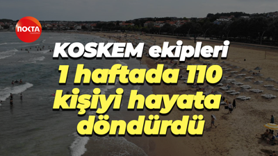 KOSKEM ekipleri, 1 haftada 110 kişiyi hayata döndürdü