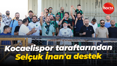 Kocaelispor taraftarından Selçuk İnan'a destek