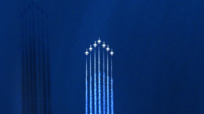 Türk Yıldızları'nın uçuşunu Göktürk fotoğrafladı