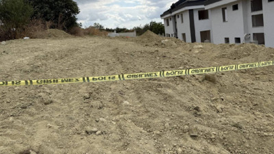 İnşaat halindeki villanın bahçesinde gömülü ceset çıktı