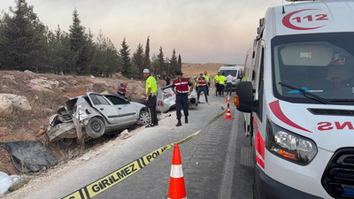 Gaziantep'te 3 kişinin öldüğü feci kaza kamerada