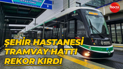Şehir Hastanesi tramvay hattı rekor kırdı