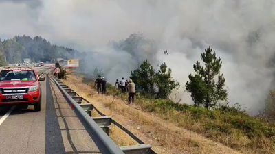 Korkutan orman yangını yayılıyor! Dört koldan müdahale...