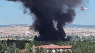 Kütahya Hava Er Eğitim Tugay Komutanlığı'nda çıkan yangın kontrol altına alındı