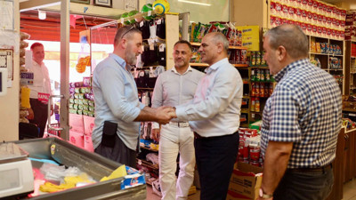 Şener Söğüt'ten esnaf ziyaretleri