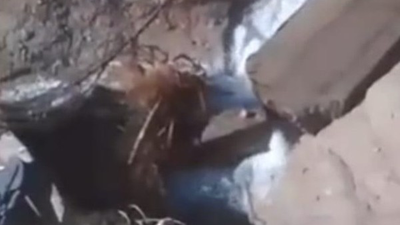 Altyapı çalışması sırasında yol çöktü!