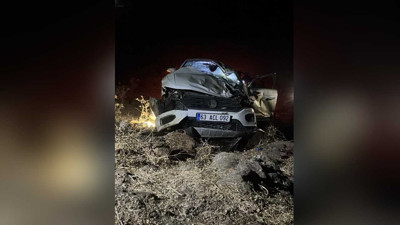 Şarampole devrilen araçta 1 ölü 3 yaralı