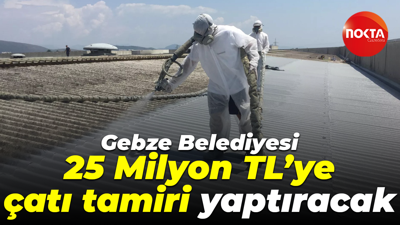 Gebze Belediyesi 25 Milyon TL’ye çatı tamiri yaptıracak
