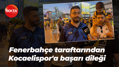 Fenerbahçe taraftarından Kocaelispor'a başarı dileği