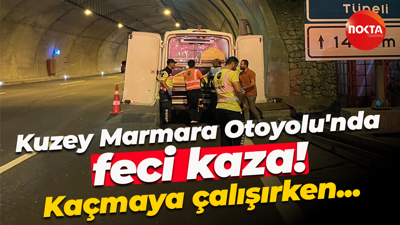 Kuzey Marmara Otoyolu'nda feci kaza! Kaçmaya çalışırken...